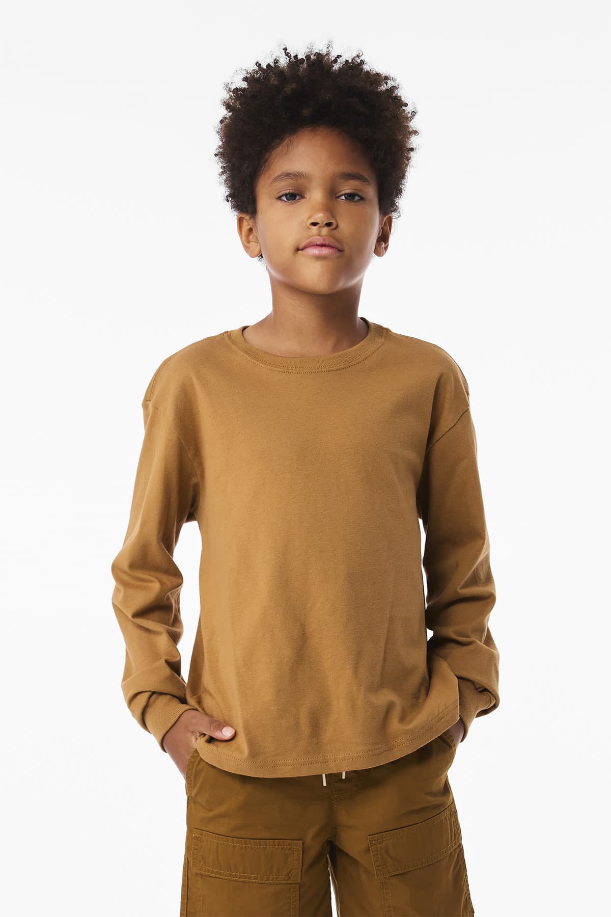 BELLA+CANVAS ® Youth 6-Ounce Heavyweight Long Sleeve Tee BC3511Y thumbnail 3