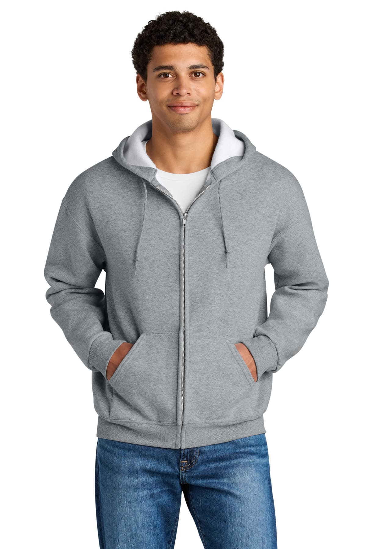 Jerzees Rugged  Unisex Full-Zip Hooded Sweatshirt Z12M thumbnail 3