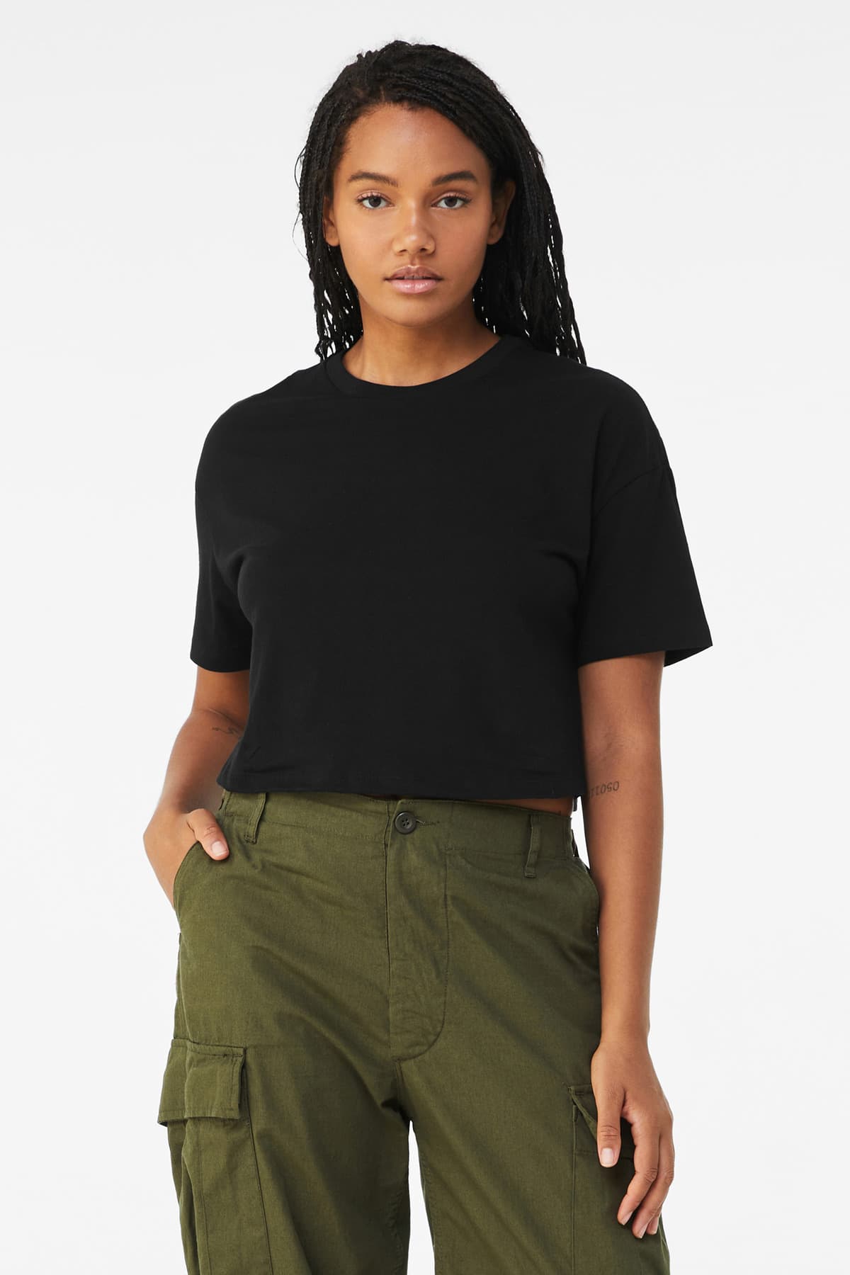 BELLA+CANVAS ® Women's Jersey Crop Tee BC6482 thumbnail 3