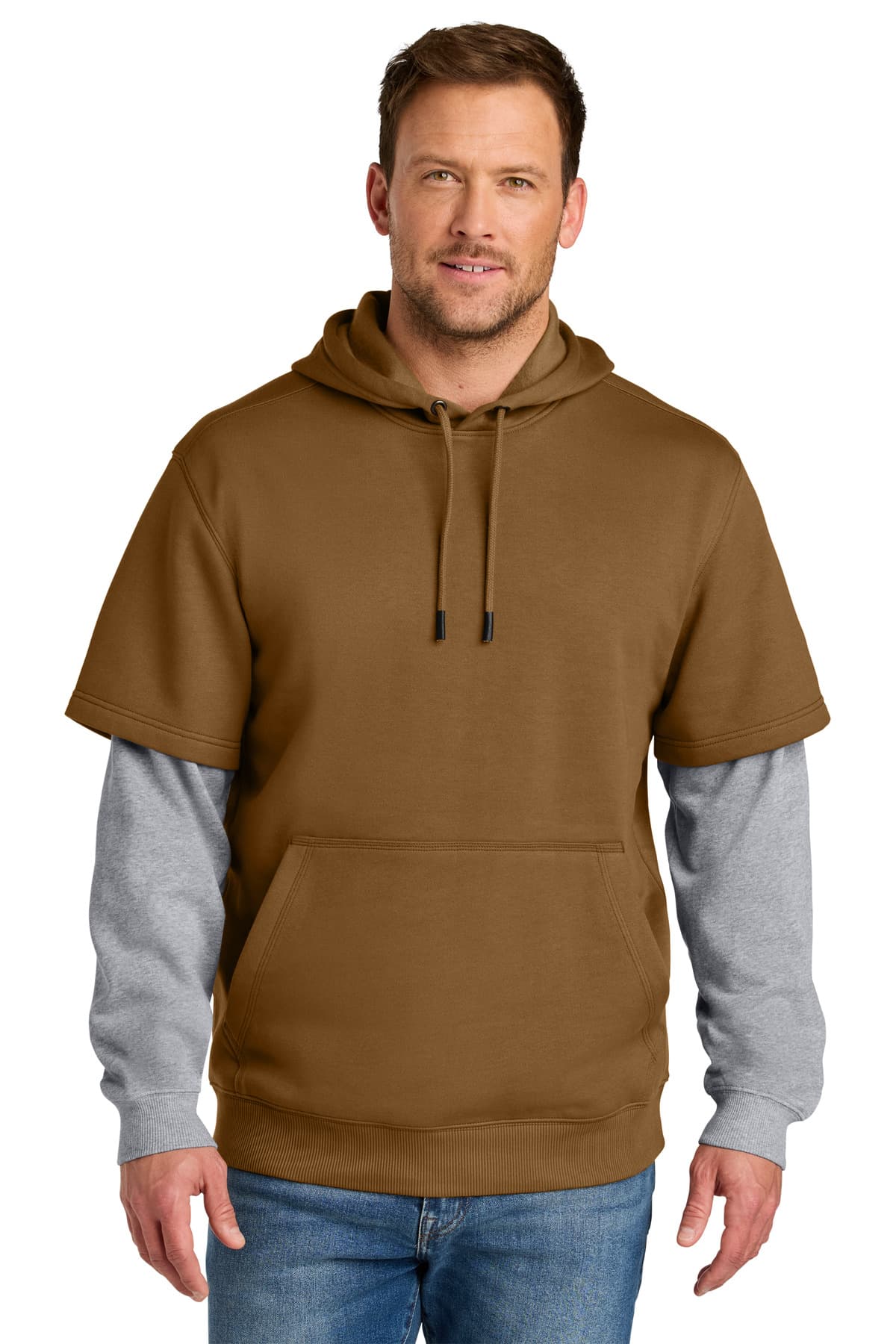 CornerStone ® Tough Fleece Layered Hoodie CSF632 thumbnail 3