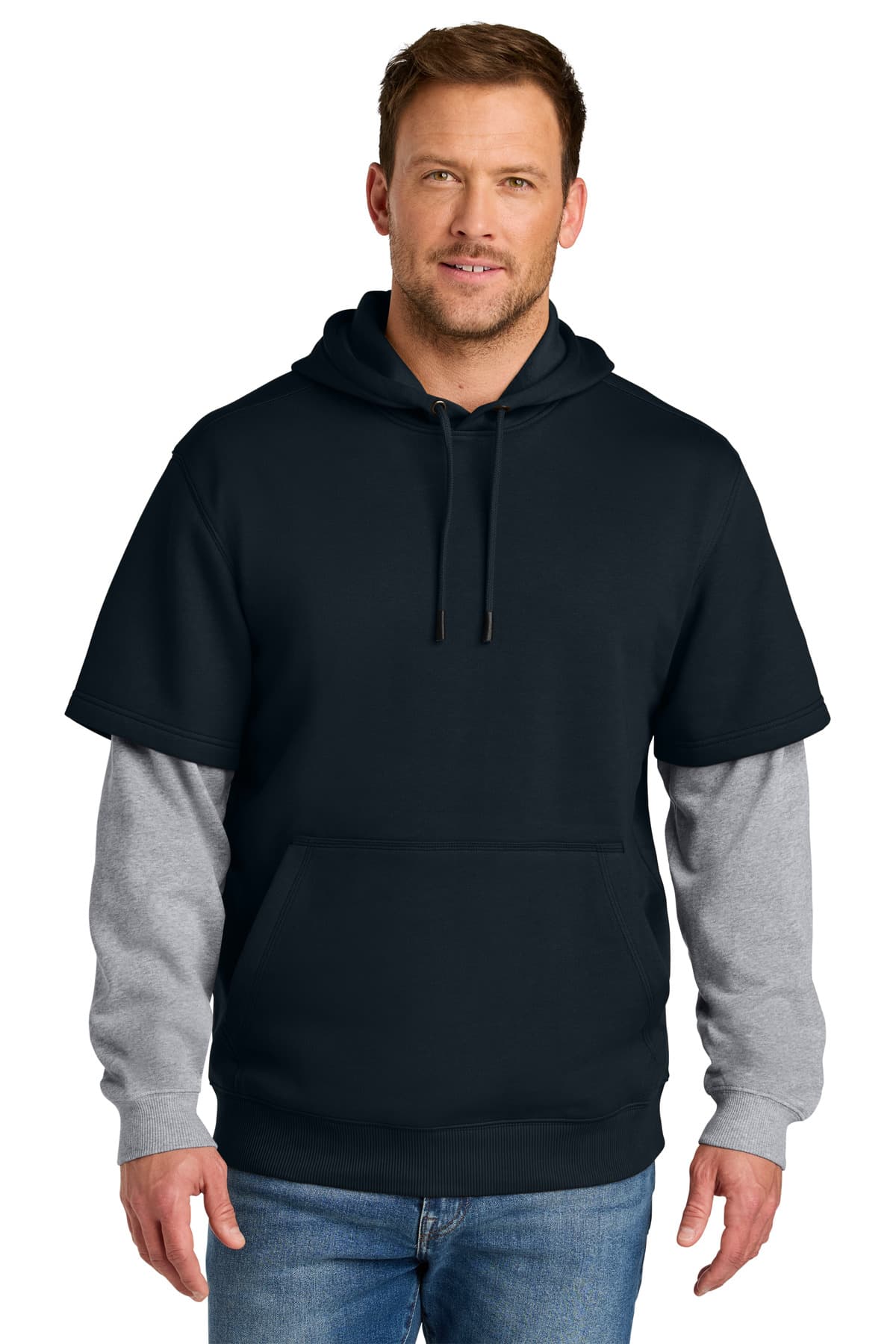 CornerStone ® Tough Fleece Layered Hoodie CSF632 thumbnail 4