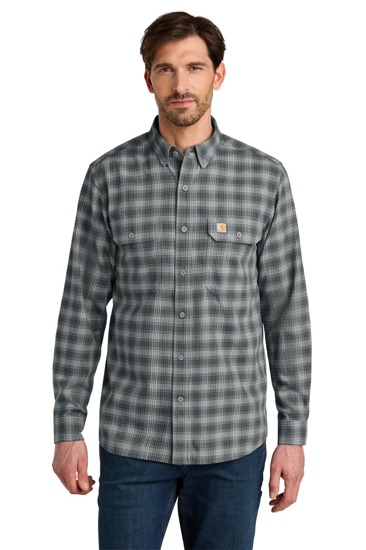 Carhartt ® Rugged Flex ® Plaid Long Sleeve Shirt CT107109 thumbnail 3