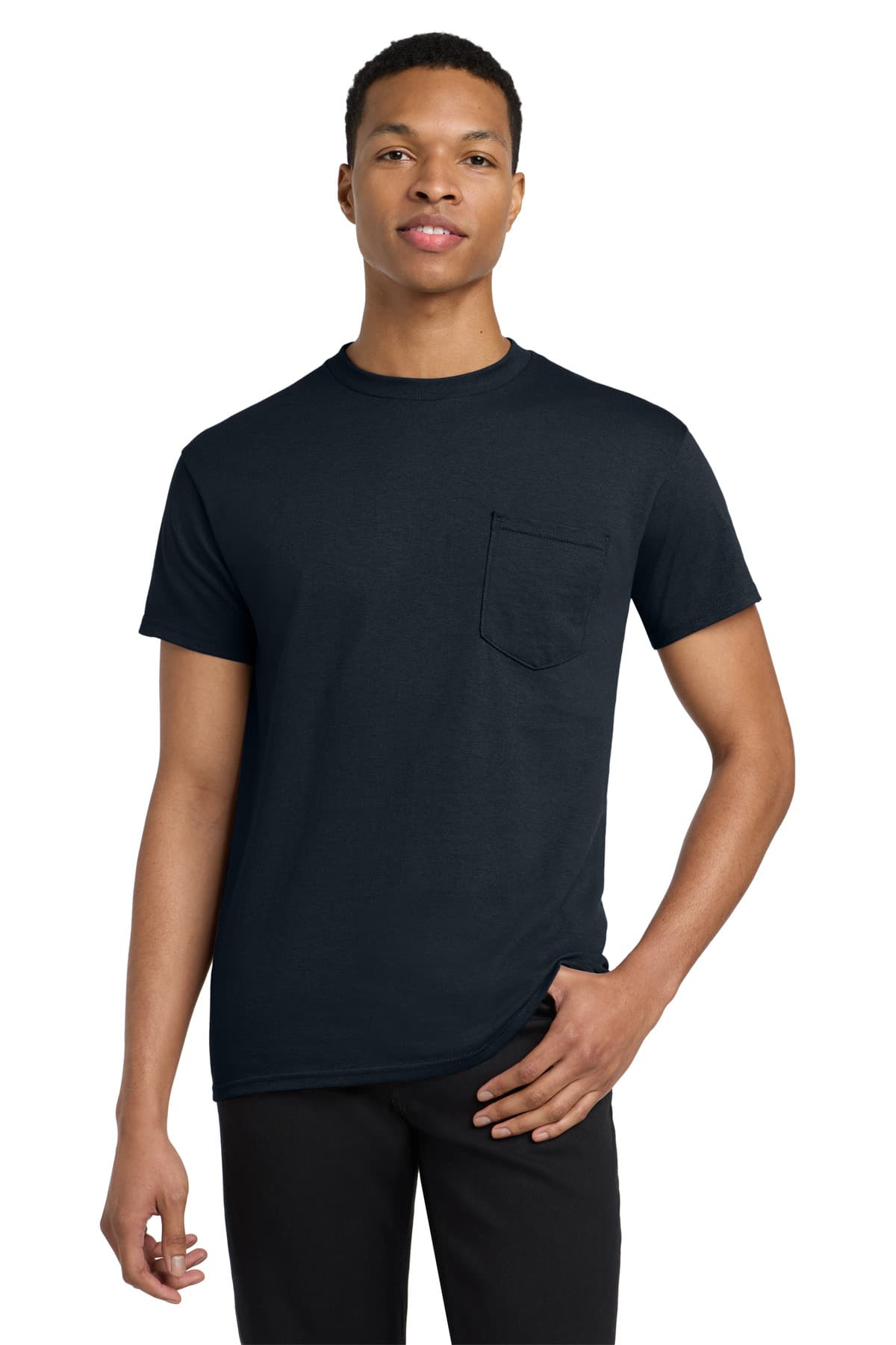 Gildan ® Heavy Cotton  100% Cotton Pocket T-Shirt. 5300 thumbnail 4