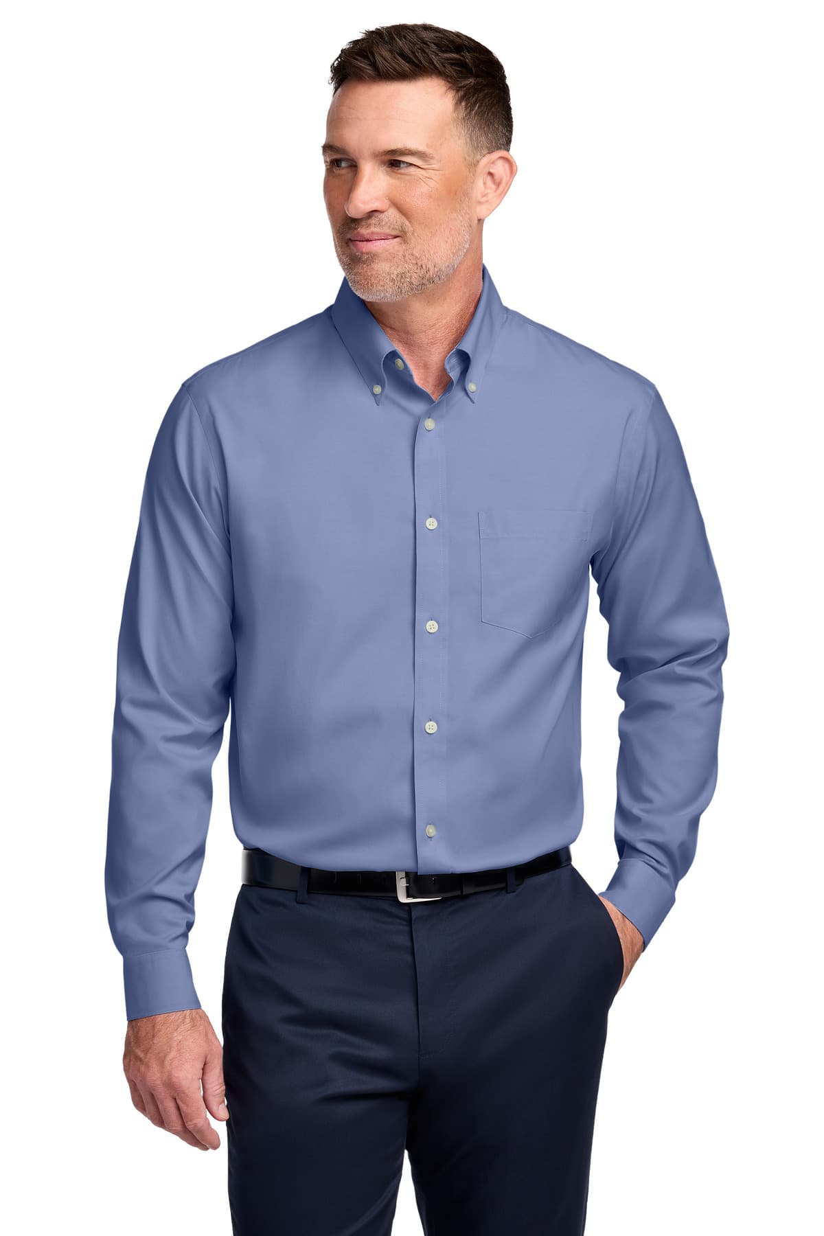 Brooks Brothers ® Wrinkle-Free Stretch Pinpoint Shirt BB18000 thumbnail 2