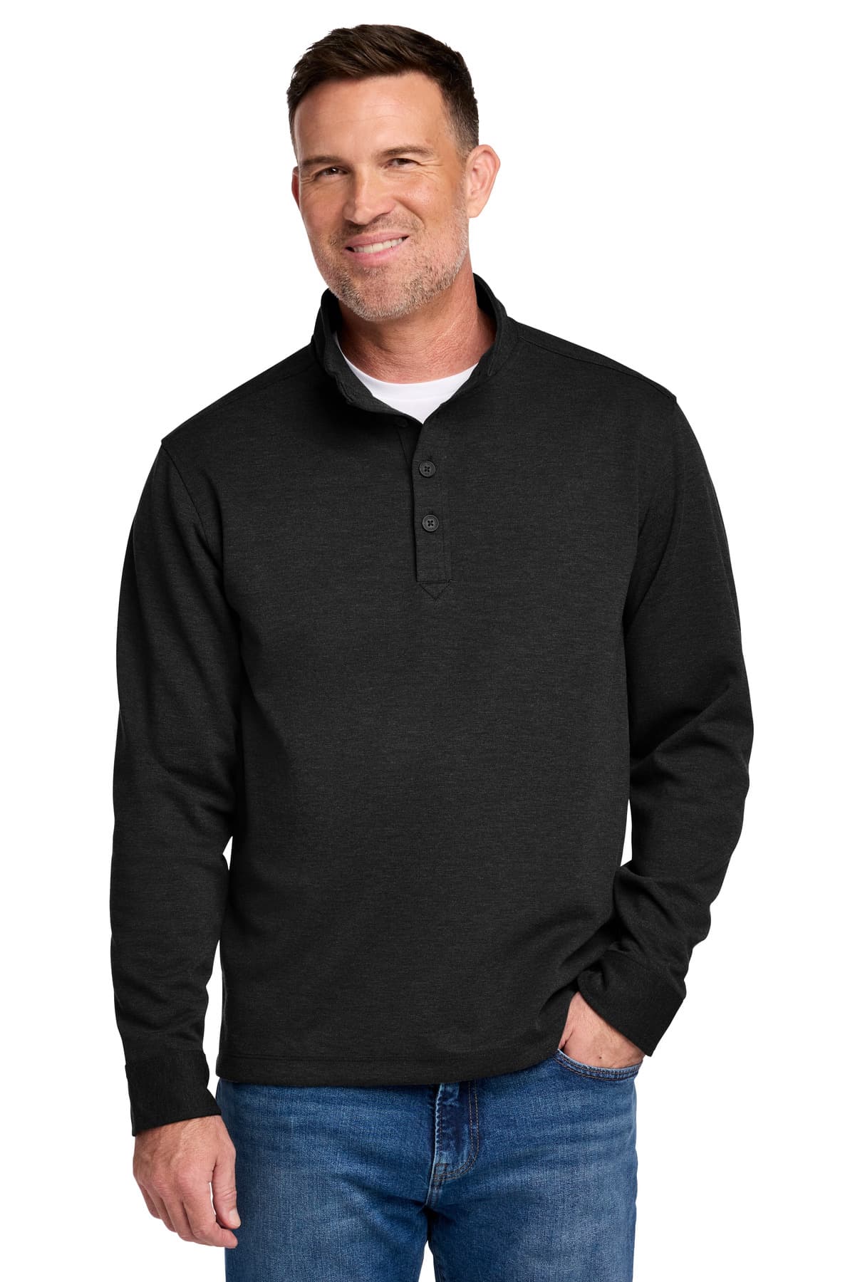 Brooks Brothers ® Mid-Layer Stretch 1/2-Button BB18202 thumbnail 3