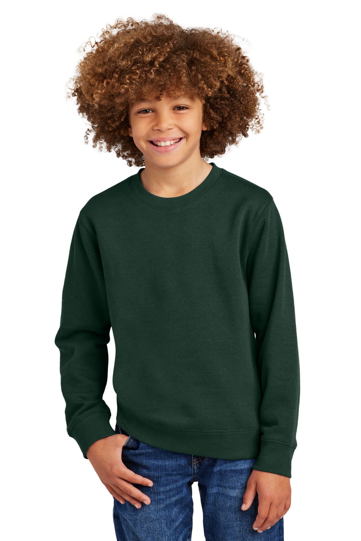 District ® Youth V.I.T.  Fleece Crew DT6104Y thumbnail 5