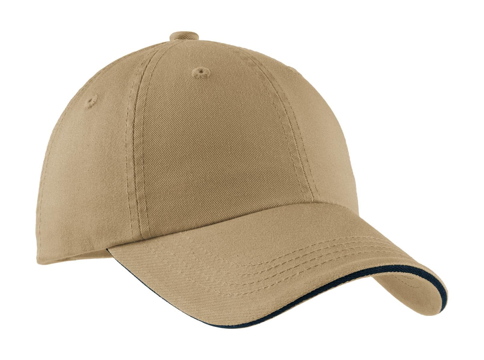 Port Authority ® Sandwich Bill Cap with Striped Closure. C830 thumbnail 3