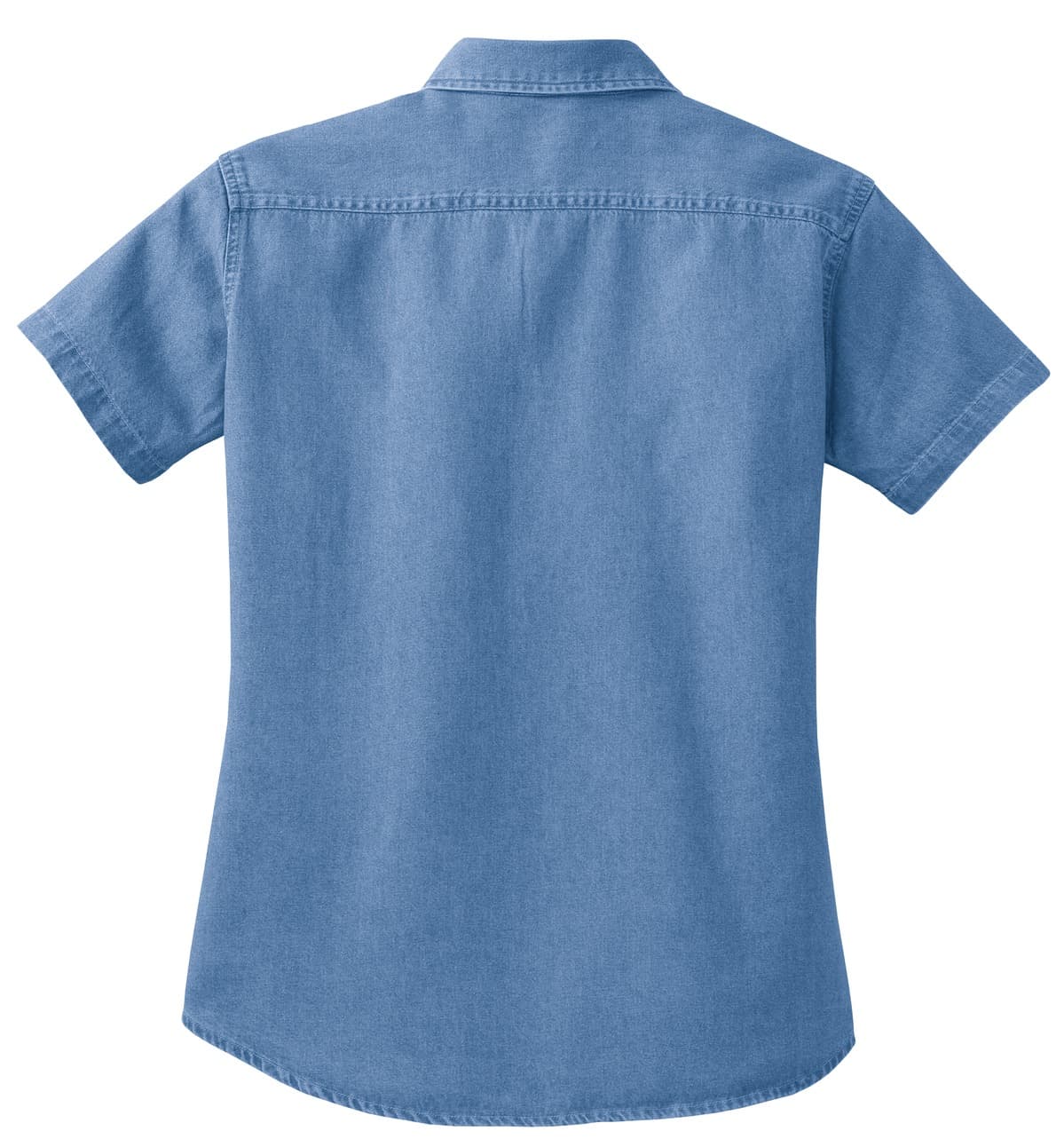 Port & Co ™ Women's Short Sleeve Value Denim Shirt. LSP11 thumbnail 6