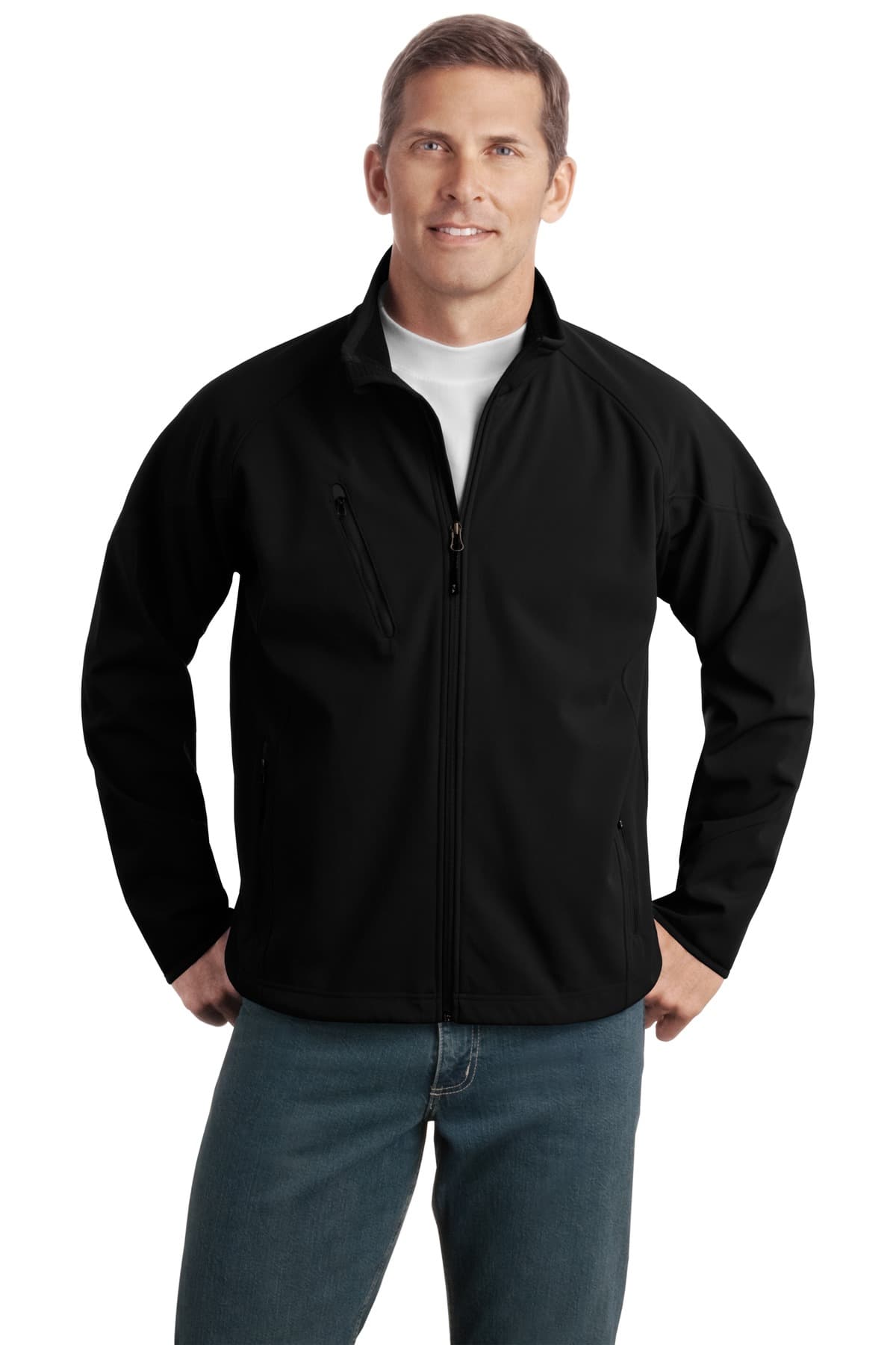 Port Authority ® Tall Textured Soft Shell Jacket. TLJ705 thumbnail 2