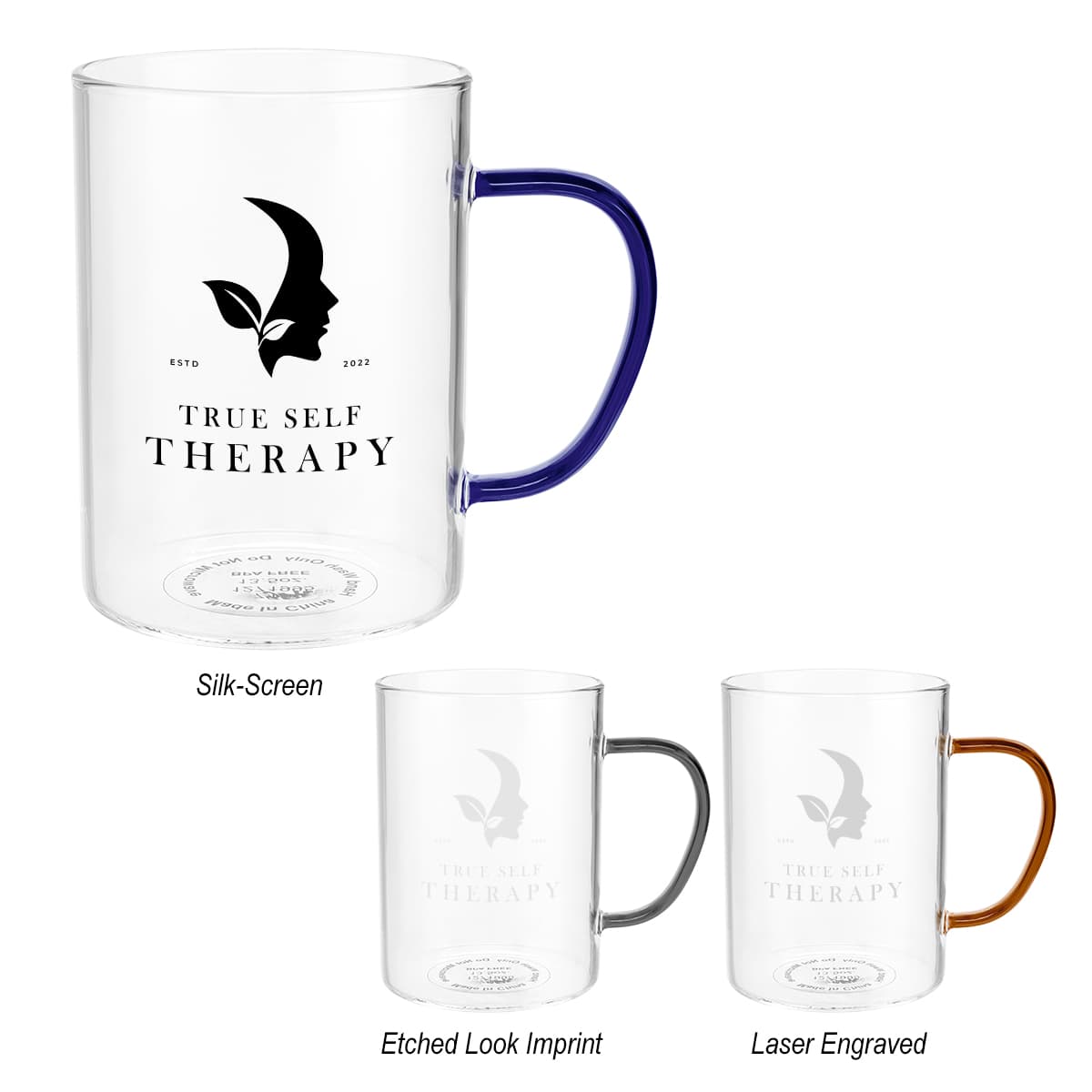 13.5 Oz. Hue Glass Mug - Image 1
