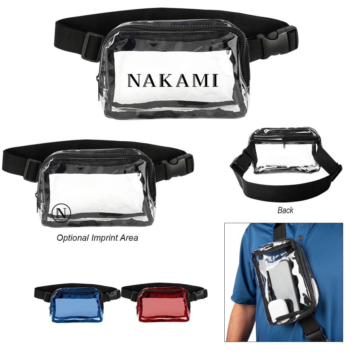 Anywhere Clear Belt Bag - Image 1