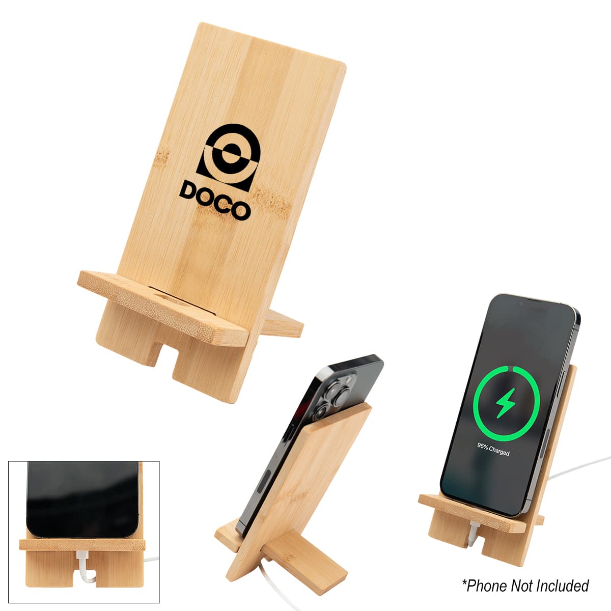 Bamboo Phone Stand - Image 1