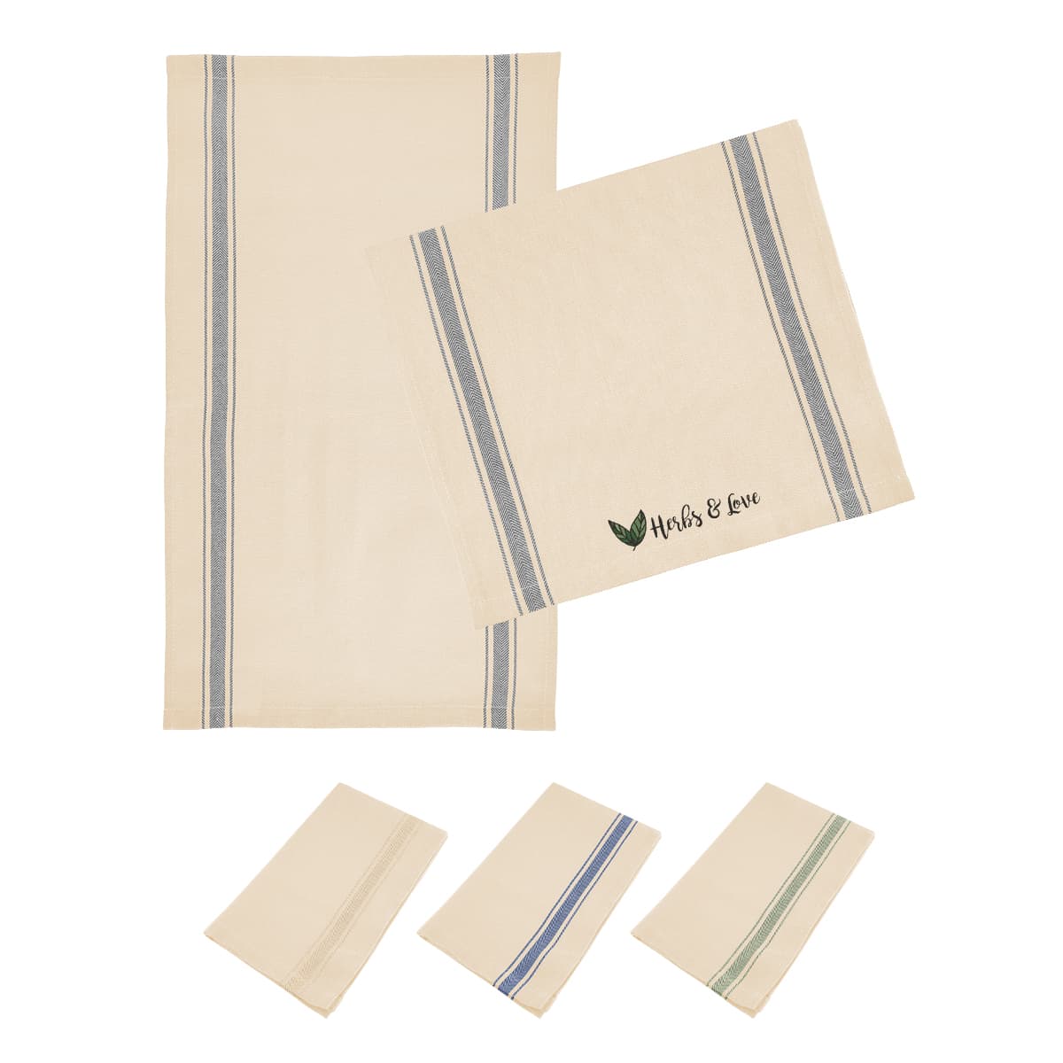 Cotton Stripe Tea Towel - Image 1