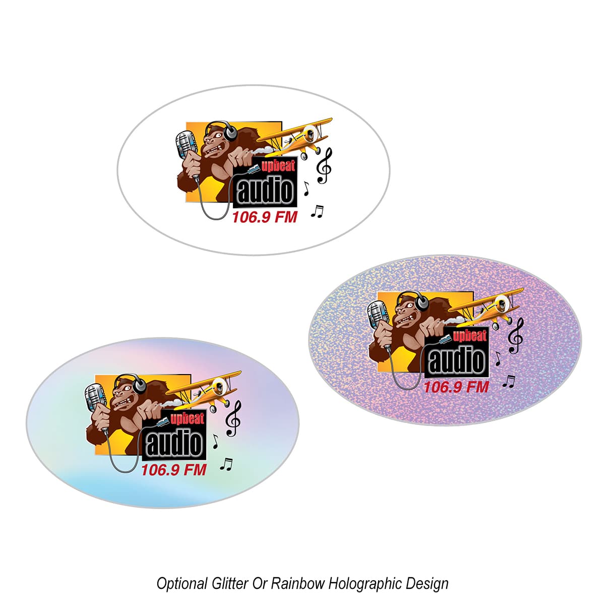 Oval Sticker - Image 1