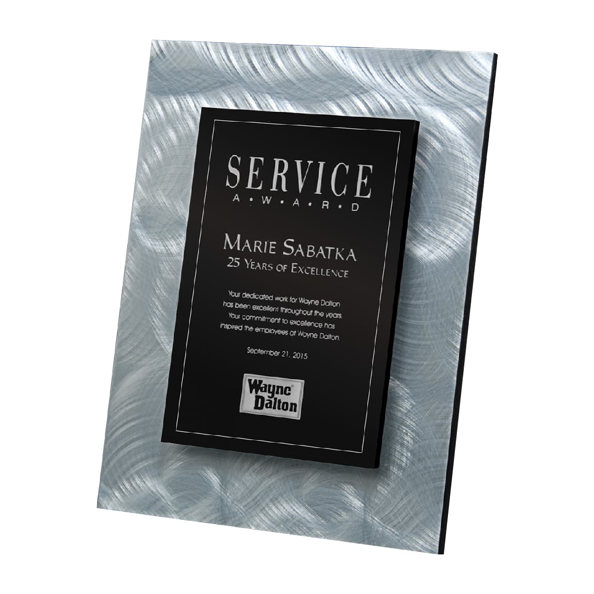 SILVER WALL PLAQUE - Image 1