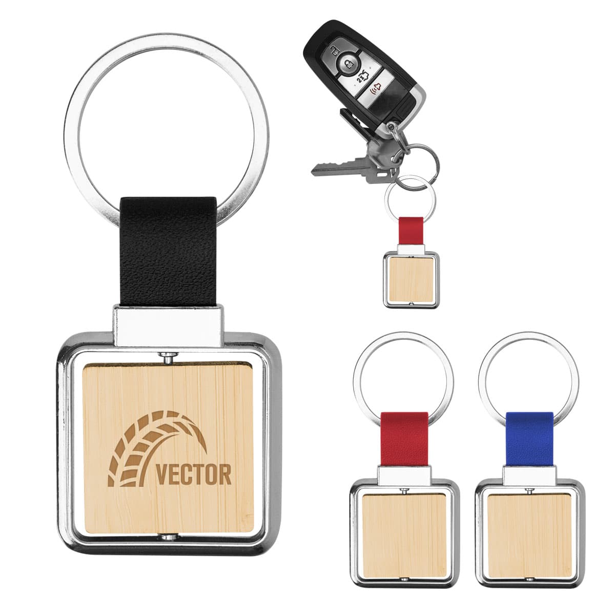 Spinning Bamboo Keyring - Image 1