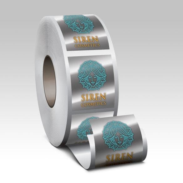 Bright Silver Roll Labels - Image 1