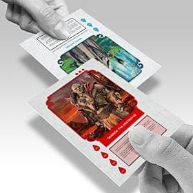 100lb Cover Linen Trading Cards - Image 1