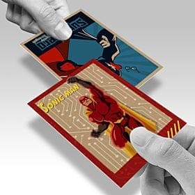 Brown Kraft Trading Cards - Image 1