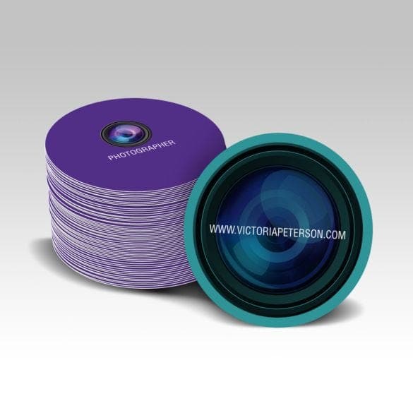 Circle Business Cards - Image 1