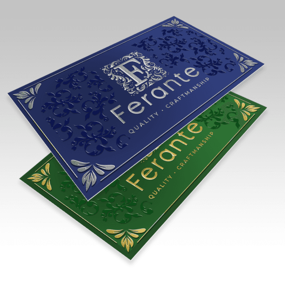 Dual Raised Business Cards - Image 1