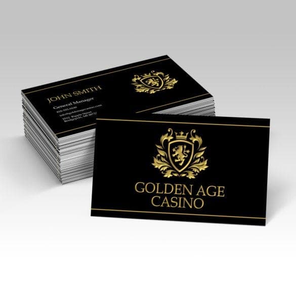 Raised Foil Business Cards - Image 1