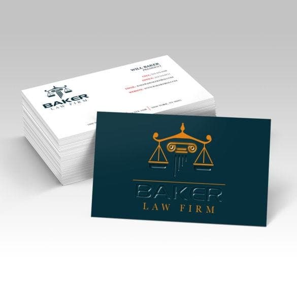 Raised Spot UV Business Cards - Image 1