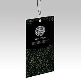 Raised Spot UV Hang Tags - Image 1