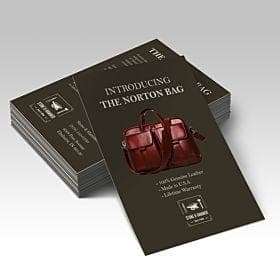 Suede Announcement Cards - Image 1