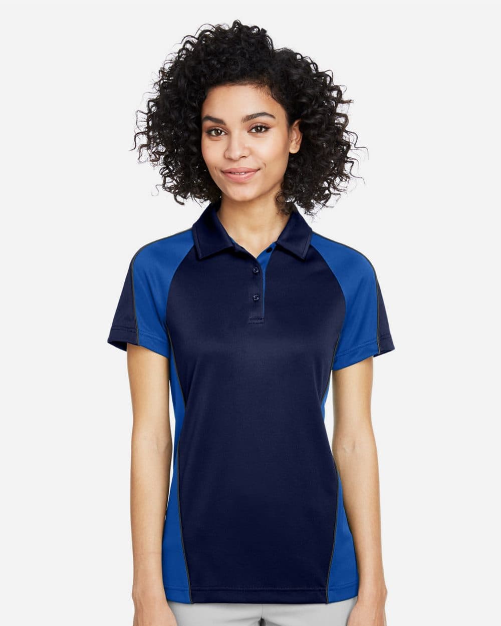 Harriton Women's Advantage Snag Protection Plus IL Colorblock Polo