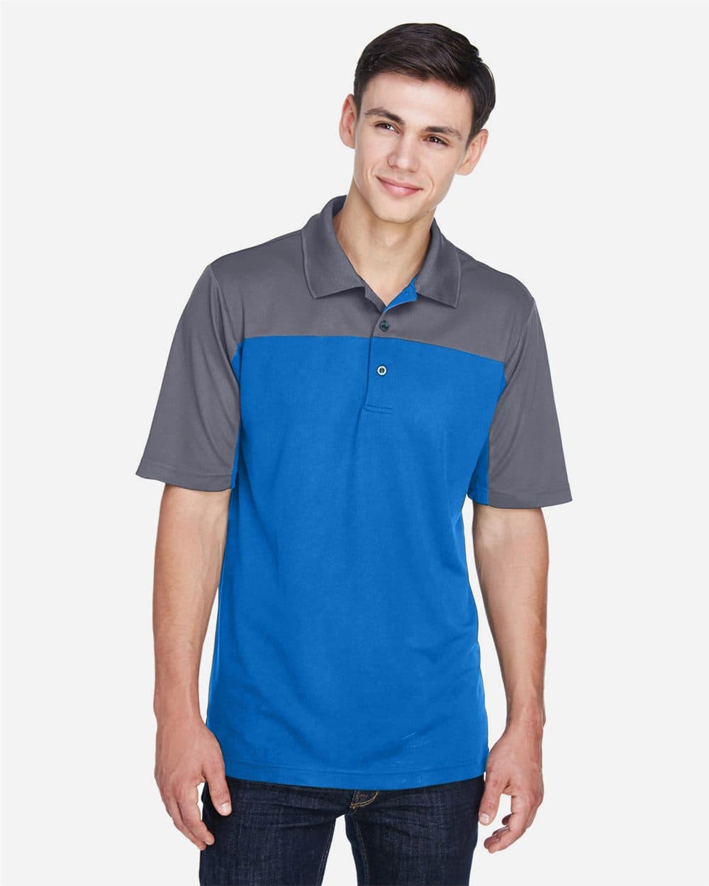 CORE365 Men's Balance Colorblock Performance Piqué Polo