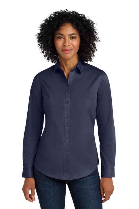 Port Authority ® Women's SuperPro ™ Twill Shirt. L663