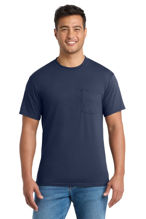Port & Co ™ Core Blend Pocket Tee. PC55P