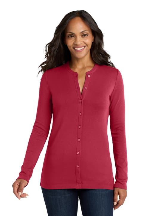 Port Authority ® Women's Concept Stretch Button-Front Cardigan. LM1008