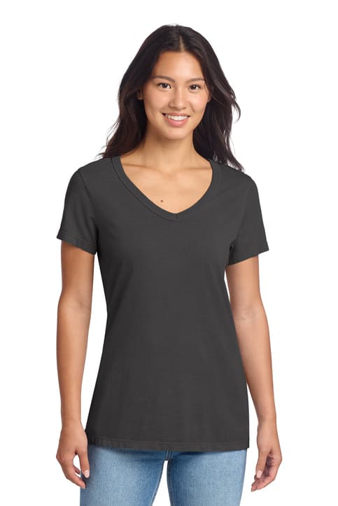 Port & Co ™ Women's Beach Wash ® Garment-Dyed V-Neck Tee LPC099V