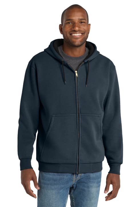 CornerStone ® - Heavyweight Full-Zip Hooded Sweatshirt with Thermal Lining. CS620