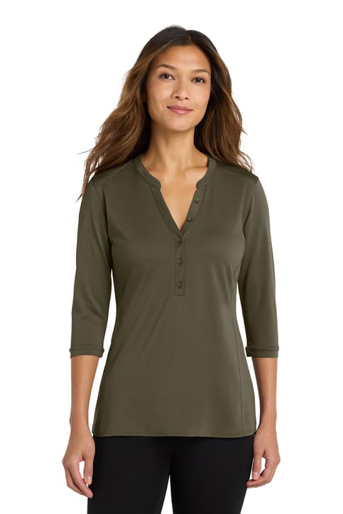 Port Authority ® Women's UV Choice Pique Henley LK750