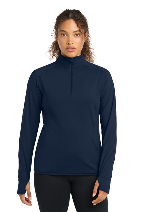 Sport-Tek ® Women's Sport-Wick ® Stretch 1/4-Zip Pullover. LST850