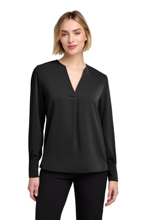 Brooks Brothers ® Women's Open-Neck Satin Blouse BB18009