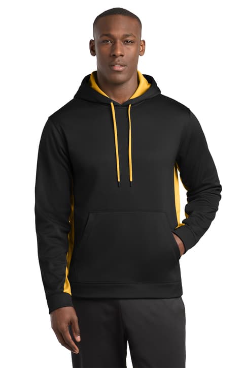 Sport-Tek ® Sport-Wick ® Fleece Colorblock Hooded Pullover. ST235