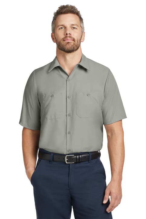 Red Kap ® Long Size, Short Sleeve Industrial Work Shirt. SP24LONG