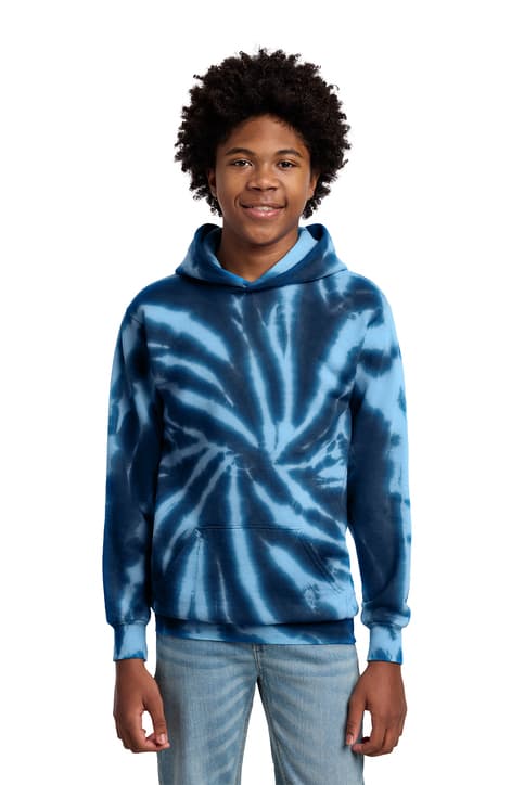 Port & Co ™ Youth Tie-Dye Pullover Hooded Sweatshirt. PC146Y