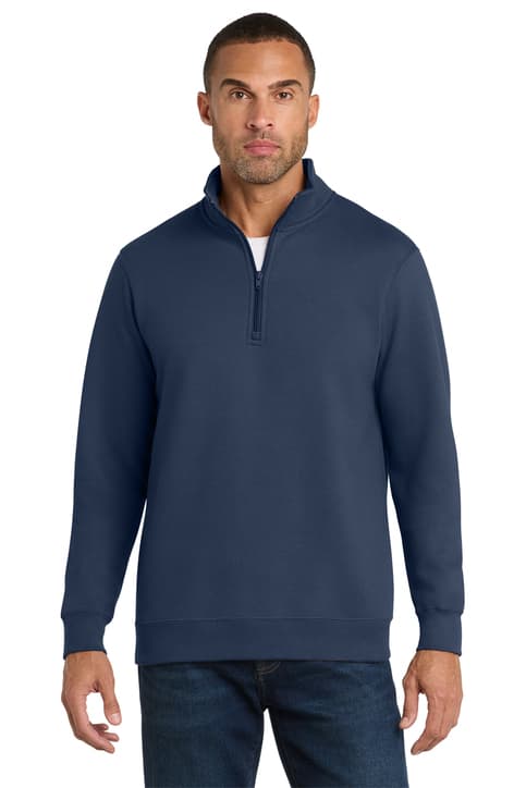 Port & Co ™ Fan Favorite Fleece 1/4-Zip Pullover Sweatshirt. PC850Q