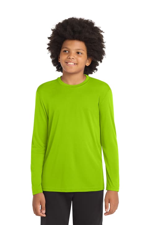 Sport-Tek ® Youth Long Sleeve PosiCharge ® Competitor™ Tee. YST350LS