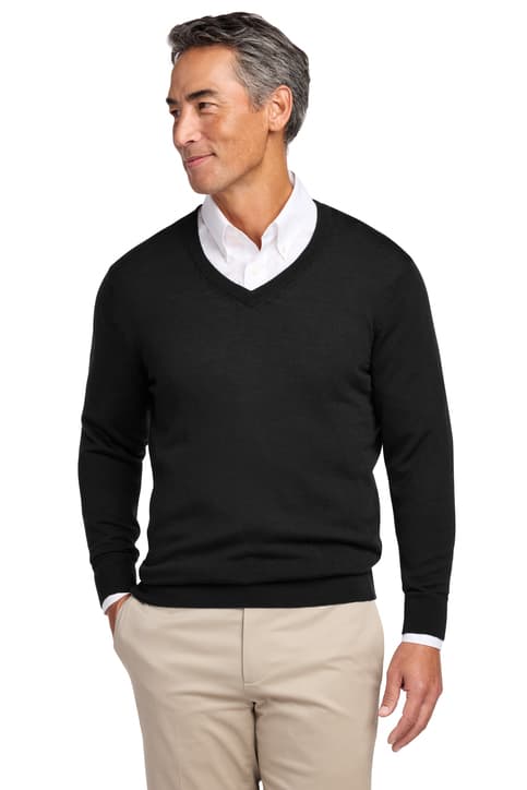 Brooks Brothers ® Washable Merino V-Neck Sweater BB18410