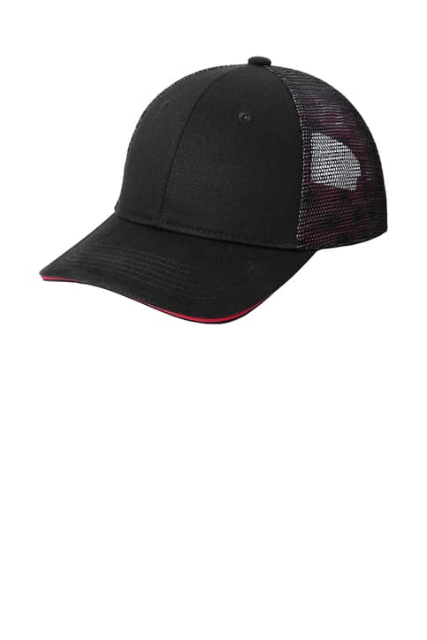 Port Authority ® Double Mesh Snapback Sandwich Bill Cap. C818