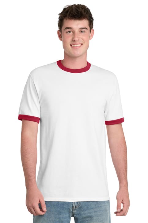 Port & Co ™ Core Cotton Ringer Tee. PC54R