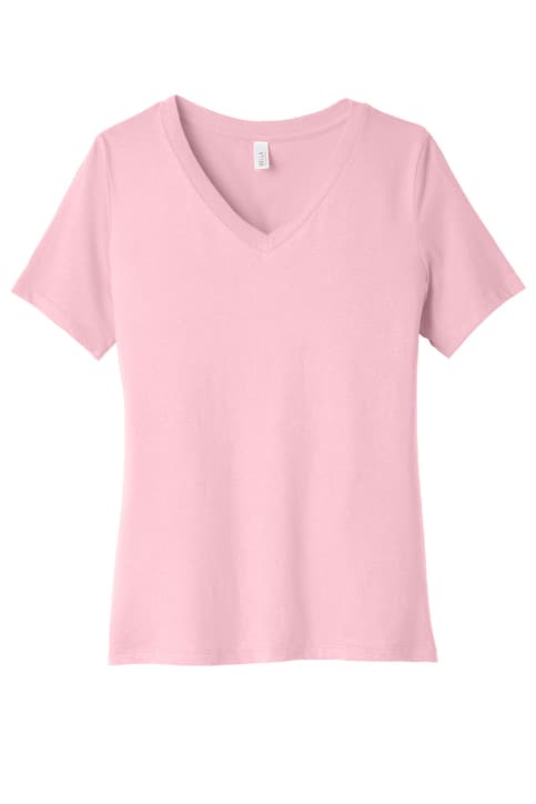 BELLA+CANVAS ® Women's Relaxed Jersey Short Sleeve V-Neck Tee. BC6405
