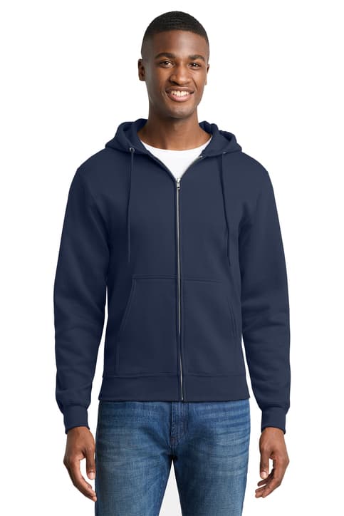 Port & Co ™ Core Fleece Full-Zip Hooded Sweatshirt. PC78ZH