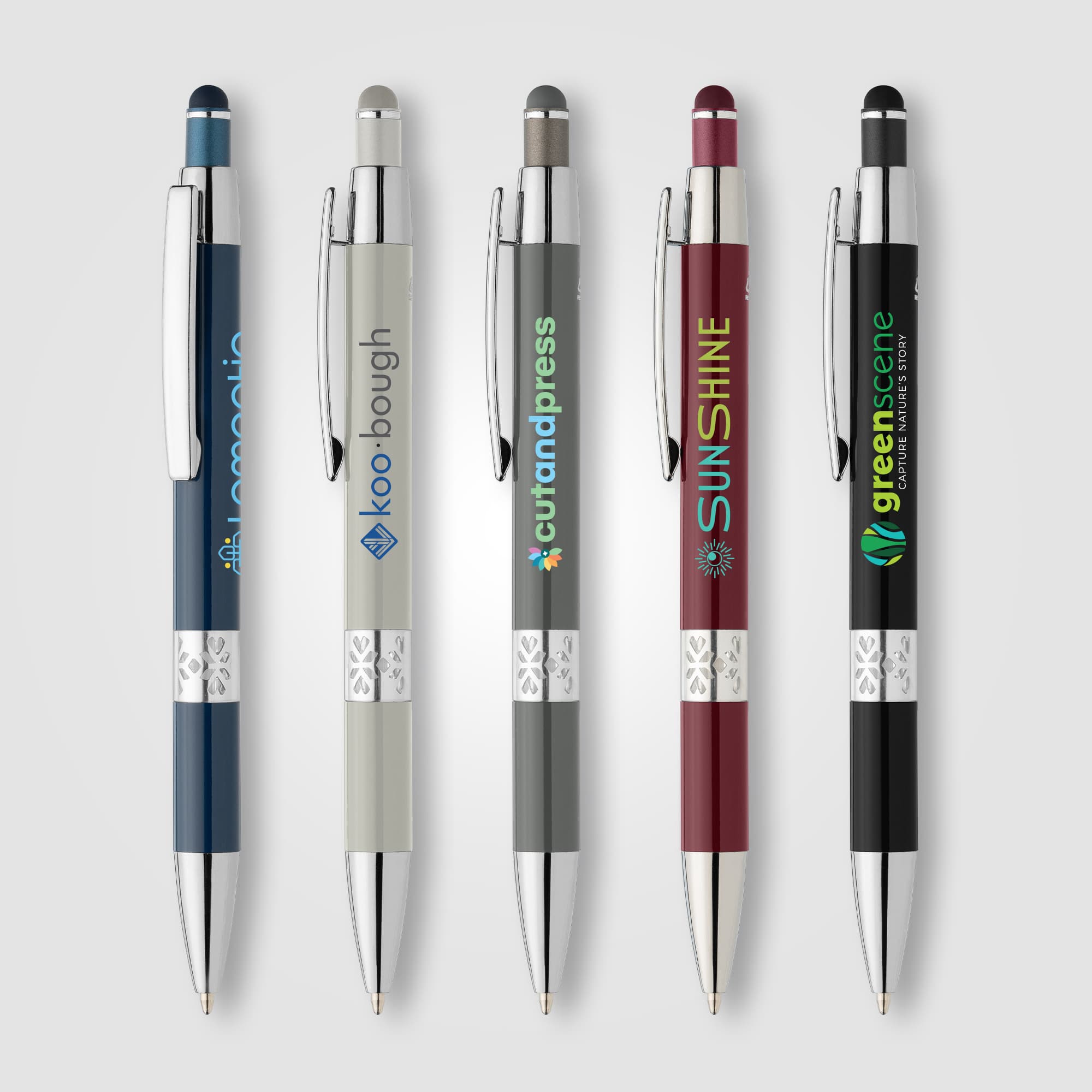 Adorn Recycled Aluminum Chrome Trim Stylus Pen - Image 1